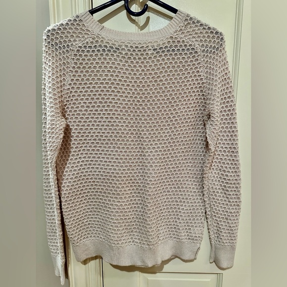 LOFT Women's Textured Pink Sweater - Picture 4 of 4